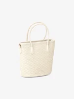 Ivory Grace: Off White Bucket Shoulder Bag - Image 2