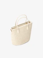 Ivory Grace: Off White Bucket Shoulder Bag - Image 4