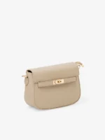 Soft Sand: Elegant Beige Crossbody Bag - Image 3
