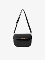 Sleek Noir: Modern Black Crossbody Bag